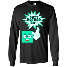 Load image into Gallery viewer, Cute Emoji With Heart Balloon Happy Mother Day - Long Sleeve T-Shirt