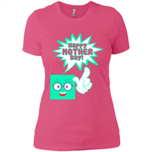 Load image into Gallery viewer, Cute Emoji With Heart Balloon Happy Mother Day - Ladies' Boyfriend T-Shirt