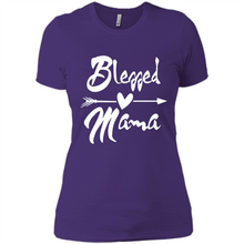 Load image into Gallery viewer, Blessed Mama – Funny And Novelty Gift On Mother’s Day - Ladies' Boyfriend T-Shirt