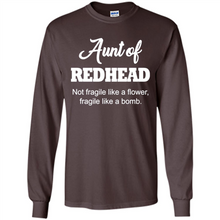 Load image into Gallery viewer, Aunt Of Redhead Definition Funny For Aunt On mother’s day - Long Sleeve T-Shirt