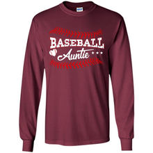 Load image into Gallery viewer, Baseball Auntie Softball Auntie Funny Gift For Mother’s Day - Long Sleeve T-Shirt
