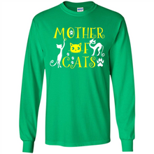 Load image into Gallery viewer, Cats T Shirt Hoodie Mother of Cats Mother’s Day - Long Sleeve T-Shirt