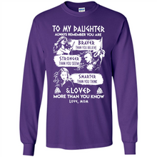 Load image into Gallery viewer, Always Remember Daughter Mom Viking - Long Sleeve T-Shirt