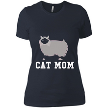 Load image into Gallery viewer, Birman Cat Mom – Mothers Day - Ladies' Boyfriend T-Shirt
