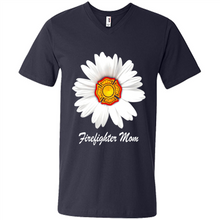 Load image into Gallery viewer, Daisy Firefighter Mom Funny Firefighter Gift Women Sweatshirt On Mother’s Day, Birthday - Men's V-Neck
