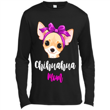 Load image into Gallery viewer, Chihuahua Mom With Purple Hairpin Funny mother’s day Gift For Dog Lovers - Canvas Long Sleeve T-Shirt