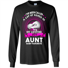 Load image into Gallery viewer, Aunt Is My Favorite Name Sweatshirt Mother’s Day Best Gift - Long Sleeve T-Shirt