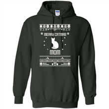 Load image into Gallery viewer, Cats T Shirt Hoodie Merry Catmas Mom Mother’s Day - Hoodie