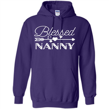 Load image into Gallery viewer, Blessed Nanny Christmas Mother’s Day Birthday Grandma - Hoodie