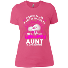 Load image into Gallery viewer, Aunt Is My Favorite Name Sweatshirt Mother’s Day Best Gift - Ladies' Boyfriend T-Shirt