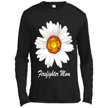 Load image into Gallery viewer, Daisy Firefighter Mom Funny Firefighter Gift Women Sweatshirt On Mother’s Day, Birthday - Canvas Long Sleeve T-Shirt