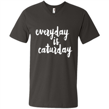 Load image into Gallery viewer, Cats T Shirt Hoodie Everyday Is Caturday Mother’s Day Gift ideas - Men's V-Neck