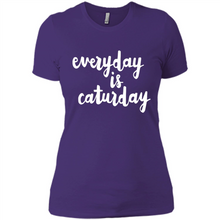 Load image into Gallery viewer, Cats T Shirt Hoodie Everyday Is Caturday Mother’s Day Gift ideas - Ladies' Boyfriend T-Shirt