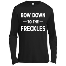 Load image into Gallery viewer, Bow Down to the Freckles Ginger Pride Mother’s Day - Canvas Long Sleeve T-Shirt