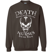 Load image into Gallery viewer, Death Smiles At Everyone Nurses Smile Back Shirt Mothers Day - Sweatshirt