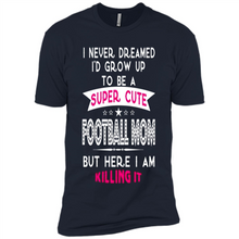 Load image into Gallery viewer, A Super cute Football Mom Mother’s Day Gift ideas Funny - Premium Short Sleeve T-Shirt