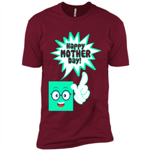Load image into Gallery viewer, Cute Emoji With Heart Balloon Happy Mother Day - Premium Short Sleeve T-Shirt