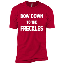 Load image into Gallery viewer, Bow Down to the Freckles Ginger Pride Mother’s Day - Premium Short Sleeve T-Shirt