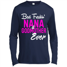 Load image into Gallery viewer, Best Freakin’ Nana &amp; Godmother Ever – Funny Gift - Canvas Long Sleeve T-Shirt