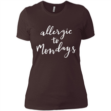 Load image into Gallery viewer, Allergic To Mondays T-Shirt Funny Women’s Mom Mama Mother - Ladies' Boyfriend T-Shirt