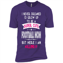 Load image into Gallery viewer, A Super cute Football Mom Mother’s Day Gift ideas Funny - Premium Short Sleeve T-Shirt