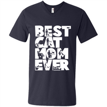 Load image into Gallery viewer, BEST CAT MOM EVER A LIFE WITH CATS - Men's V-Neck
