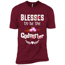 Load image into Gallery viewer, Blessed To Be Called Godmother Funny Mother’s Day, Godmother Gift - Premium Short Sleeve T-Shirt