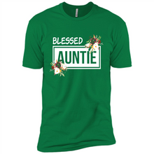 Load image into Gallery viewer, Blessed Auntie Funny Mother’s Day, Birthday Gift For Beloved Aunt - Premium Short Sleeve T-Shirt