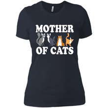 Load image into Gallery viewer, Cats T Shirt Hoodie Mother of Cats Mother’s Day1 - Ladies' Boyfriend T-Shirt