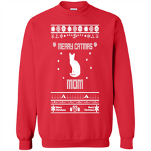 Load image into Gallery viewer, Cats T Shirt Hoodie Merry Catmas Mom Mother’s Day - Sweatshirt