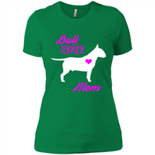 Load image into Gallery viewer, Bull Terrier Mom – Cute Mother’s Day T-Shirt For Dog Lovers - Ladies' Boyfriend T-Shirt