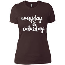 Load image into Gallery viewer, Cats T Shirt Hoodie Everyday Is Caturday Mother’s Day Gift ideas - Ladies' Boyfriend T-Shirt