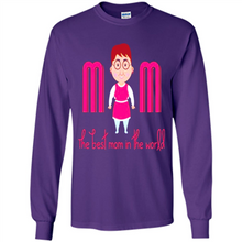 Load image into Gallery viewer, Best Mom World Cartoon Mother’s Day - Long Sleeve T-Shirt