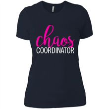 Load image into Gallery viewer, Chaos Coordinator mom is boss Mothers Day - Ladies' Boyfriend T-Shirt