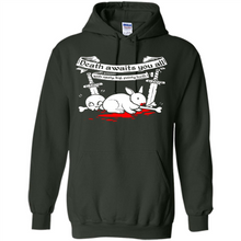 Load image into Gallery viewer, Death Awaits You All With Big Pointy Teeth - Hoodie