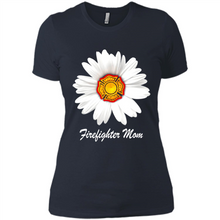 Load image into Gallery viewer, Daisy Firefighter Mom Funny Firefighter Gift Women Sweatshirt On Mother’s Day, Birthday - Ladies' Boyfriend T-Shirt