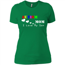 Load image into Gallery viewer, Autism mon t shirt Mothers Day - Ladies' Boyfriend T-Shirt