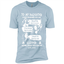 Load image into Gallery viewer, Always Remember Daughter Mom Viking - Premium Short Sleeve T-Shirt