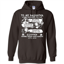 Load image into Gallery viewer, Always Remember Daughter Mom Viking - Hoodie