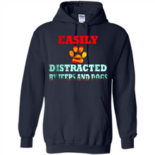 Load image into Gallery viewer, Easily Distracted By Jeeps And Dogs gift shirt for dog mom - Hoodie