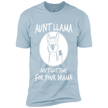 Load image into Gallery viewer, Aunt Llama – Ain’t Got Time For Your Drama  – Best Mother’s Day Gift For Auntie - Premium Short Sleeve T-Shirt