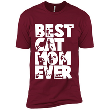 Load image into Gallery viewer, BEST CAT MOM EVER A LIFE WITH CATS - Premium Short Sleeve T-Shirt