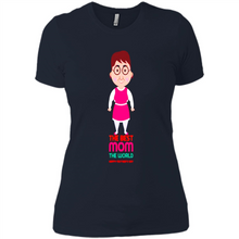 Load image into Gallery viewer, Best Mom Cartoon Character Mother’s Day - Ladies' Boyfriend T-Shirt
