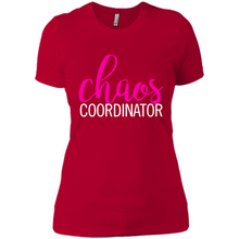 Load image into Gallery viewer, Chaos Coordinator mom is boss Mothers Day - Ladies' Boyfriend T-Shirt
