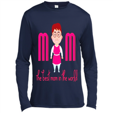 Load image into Gallery viewer, Best Mom World Cartoon Mother’s Day - Canvas Long Sleeve T-Shirt