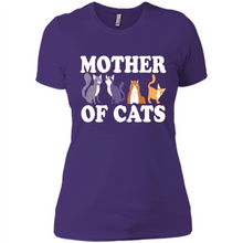 Load image into Gallery viewer, Cats T Shirt Hoodie Mother of Cats Mother’s Day1 - Ladies' Boyfriend T-Shirt