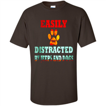Load image into Gallery viewer, Easily Distracted By Jeeps And Dogs gift shirt for dog mom - Shirt