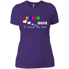 Load image into Gallery viewer, Autism mon t shirt Mothers Day - Ladies' Boyfriend T-Shirt