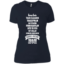 Load image into Gallery viewer, Barrel Racing Mom Mother’s Day - Ladies' Boyfriend T-Shirt