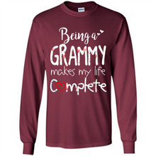 Load image into Gallery viewer, Being A Grandmy Makes My Life Complete – Memorable Mother’s Day Gift For Grandmother - Long Sleeve T-Shirt